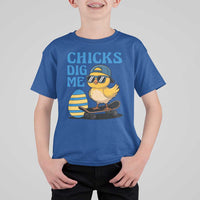 Funny Easter Day Chicks Dig Me T Shirt For Kid Cool Chicken