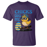 Funny Easter Day Chicks Dig Me T Shirt Cool Chicken