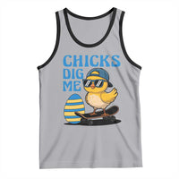 Funny Easter Day Chicks Dig Me Tank Top Cool Chicken