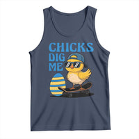 Funny Easter Day Chicks Dig Me Tank Top Cool Chicken