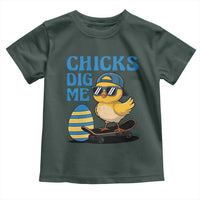 Funny Easter Day Chicks Dig Me Toddler T Shirt Cool Chicken