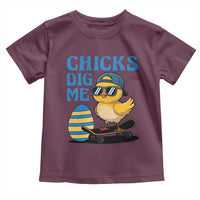 Funny Easter Day Chicks Dig Me Toddler T Shirt Cool Chicken
