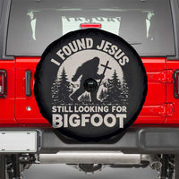 I Found Jesus Still Looking For Bigfoot Spare Tire Cover Funny Christian Sasquatch Forest
