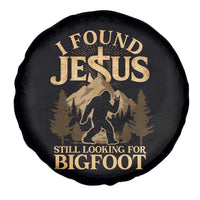 I Found Jesus Still Looking For Bigfoot Spare Tire Cover Funny Christian Sasquatch Vintage Mountain