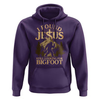 I Found Jesus Still Looking For Bigfoot Hoodie Funny Christian Sasquatch Vintage Mountain