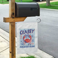 If Crabby Please Return To The Beach Garden Flag Funny Summer Girl