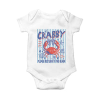 If Crabby Please Return To The Beach Baby Onesie Funny Summer Girl