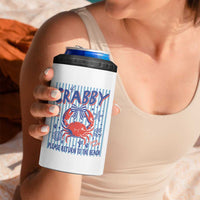 If Crabby Please Return To The Beach 4 in 1 Can Cooler Tumbler Funny Summer Girl