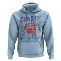 If Crabby Please Return To The Beach Hoodie Funny Summer Girl