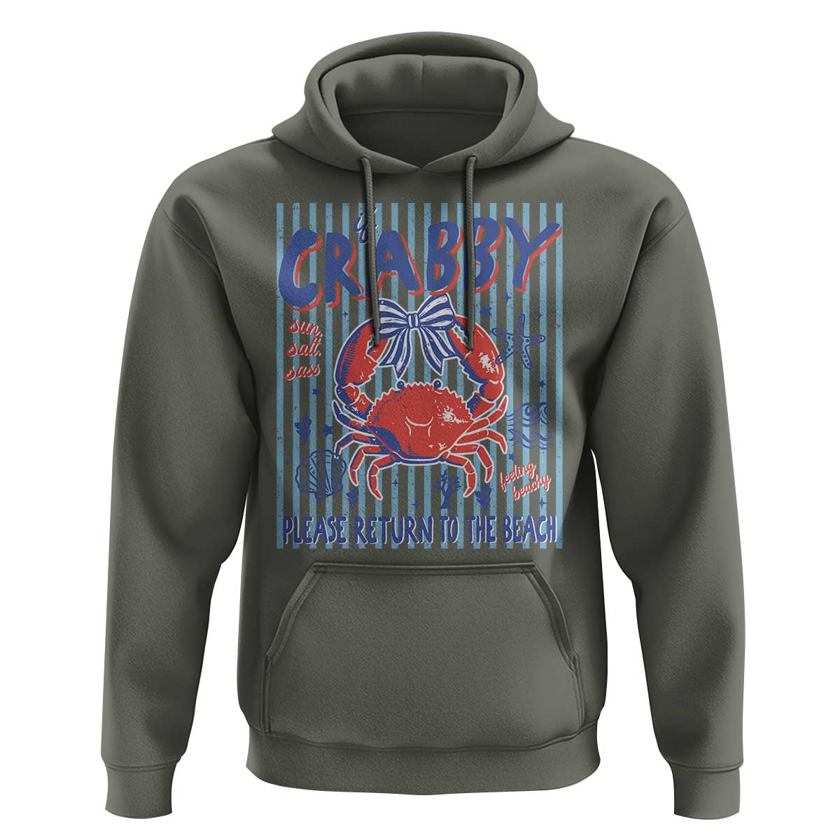 If Crabby Please Return To The Beach Hoodie Funny Summer Girl