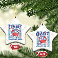 If Crabby Please Return To The Beach Ceramic Ornament Funny Summer Girl