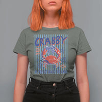 If Crabby Please Return To The Beach T Shirt For Women Funny Summer Girl