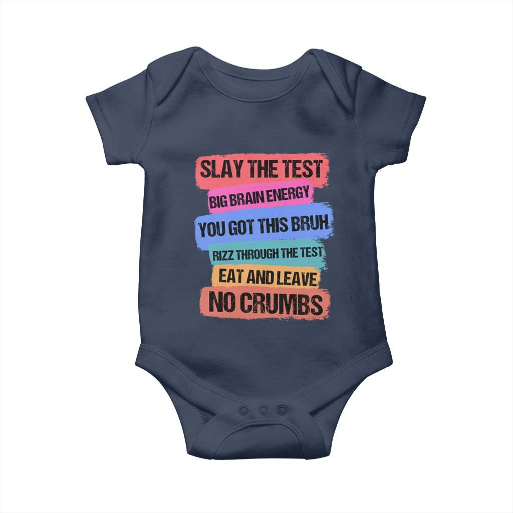 Test Day Baby Onesie Slay The Test Big Brain Energy Students Spirit