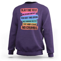 Test Day Sweatshirt Slay The Test Big Brain Energy Students Spirit