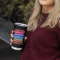 Test Day Tumbler Cup Slay The Test Big Brain Energy Students Spirit