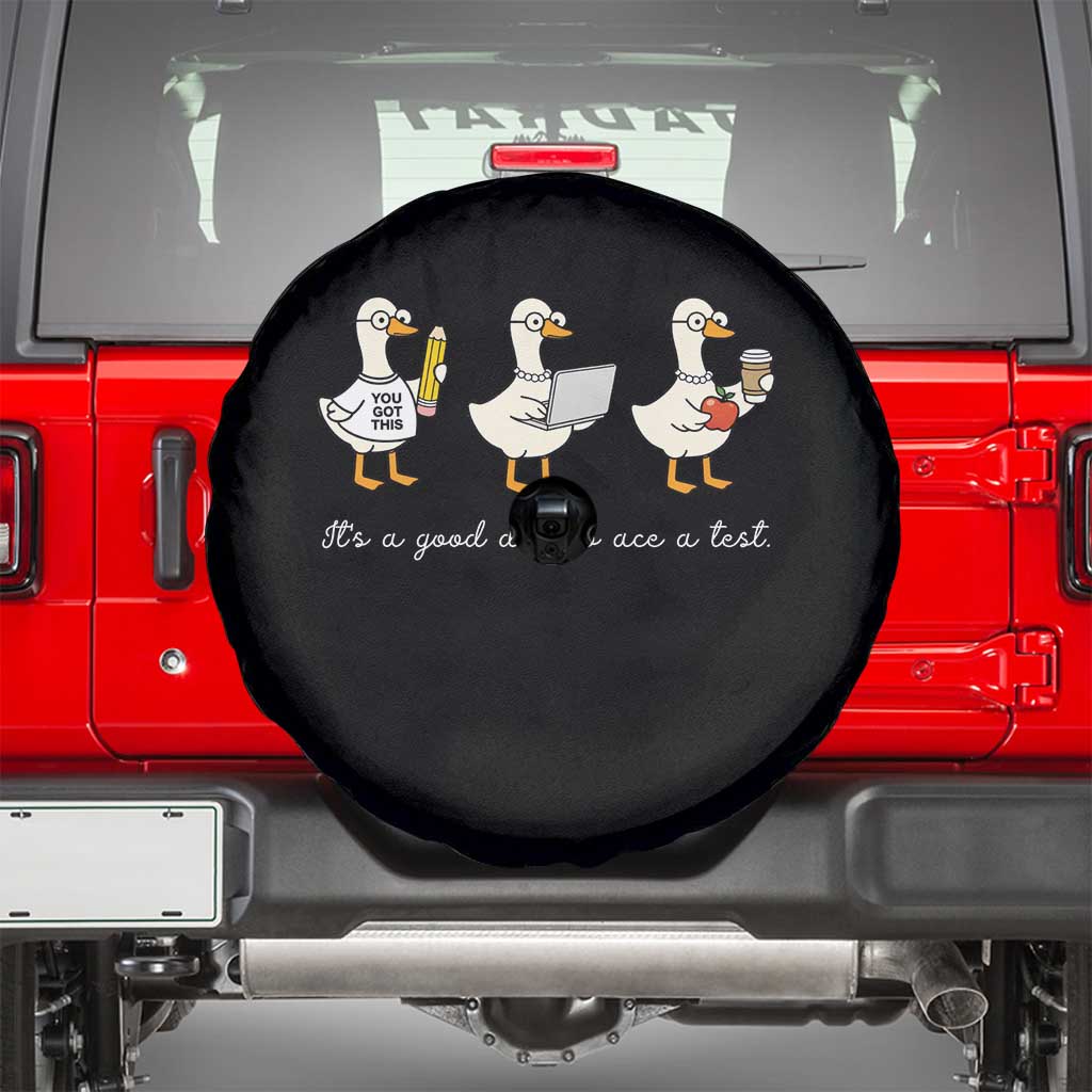 Silly Goose Test Day Spare Tire Cover It's A Good Day To Ace A Test Teacher Students