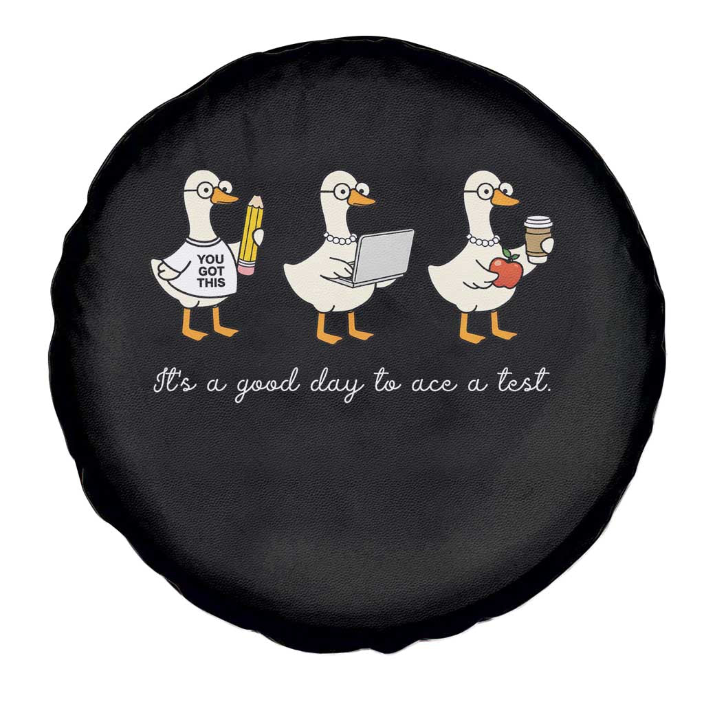 Silly Goose Test Day Spare Tire Cover It's A Good Day To Ace A Test Teacher Students
