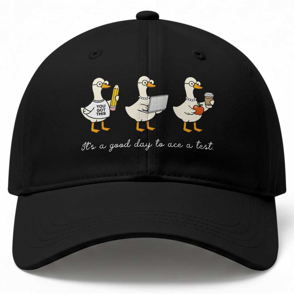 Silly Goose Test Day Baseball Cap It's A Good Day To Ace A Test Teacher Students
