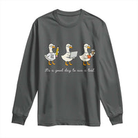 Silly Goose Test Day Long Sleeve Shirt It's A Good Day To Ace A Test Teacher Students