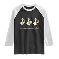 Silly Goose Test Day Raglan Shirt It's A Good Day To Ace A Test Teacher Students