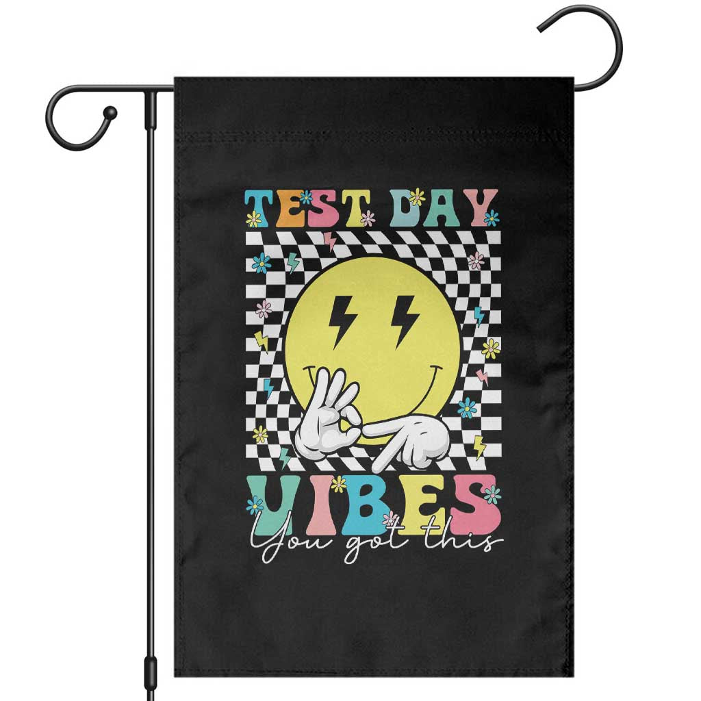 Test Day 67 Meme Garden Flag You Got This Testing Teacher Retro Grooves