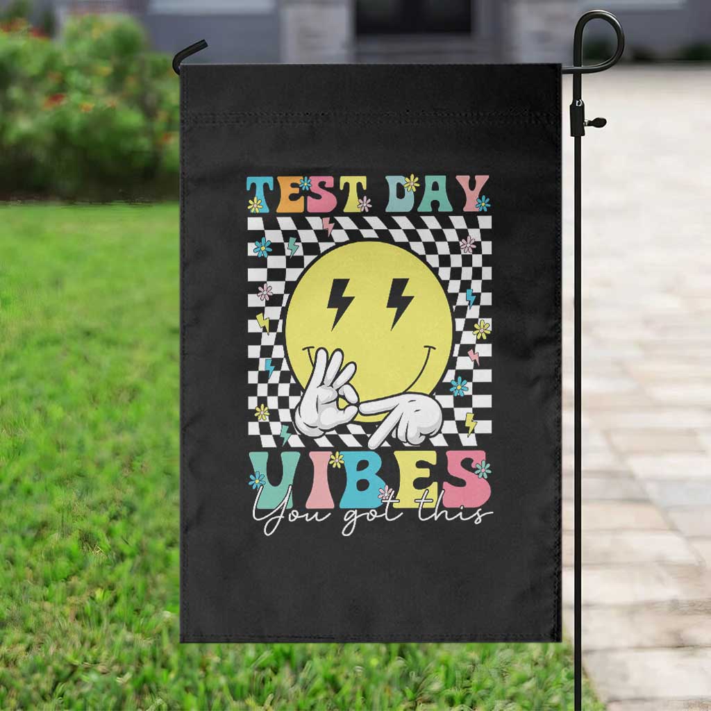 Test Day 67 Meme Garden Flag You Got This Testing Teacher Retro Grooves