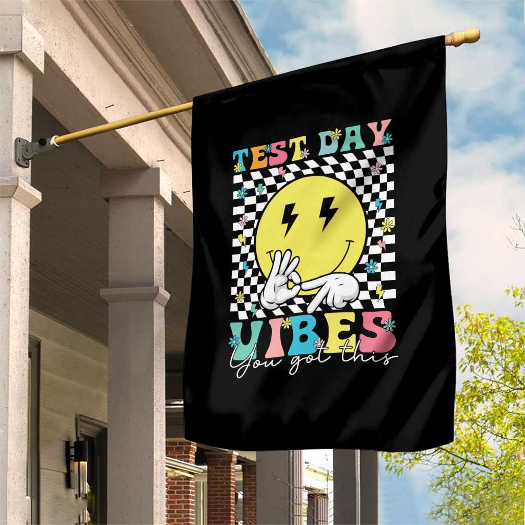 Test Day 67 Meme Garden Flag You Got This Testing Teacher Retro Grooves