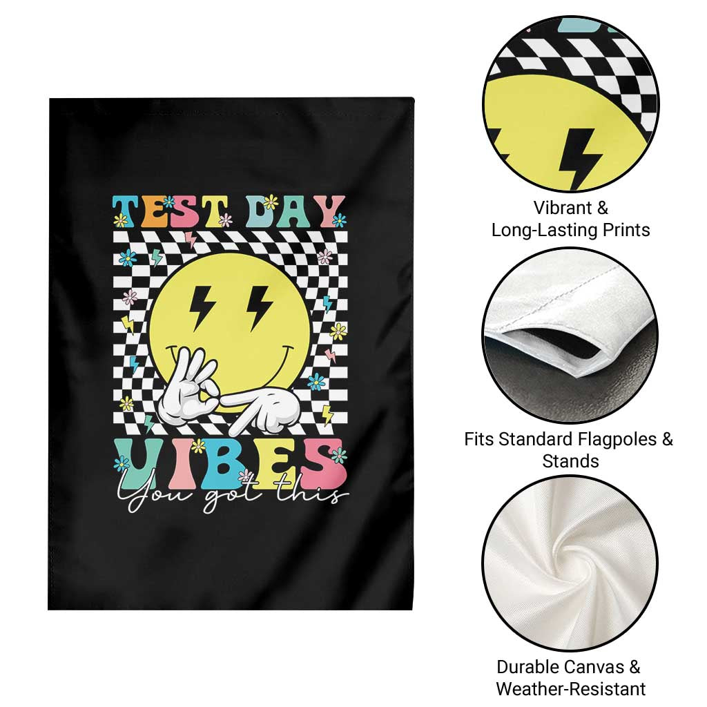 Test Day 67 Meme Garden Flag You Got This Testing Teacher Retro Grooves
