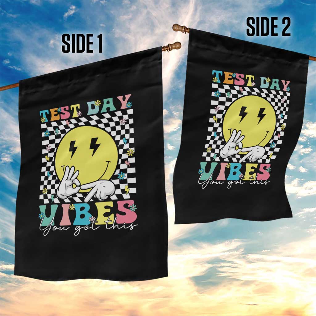 Test Day 67 Meme Garden Flag You Got This Testing Teacher Retro Grooves
