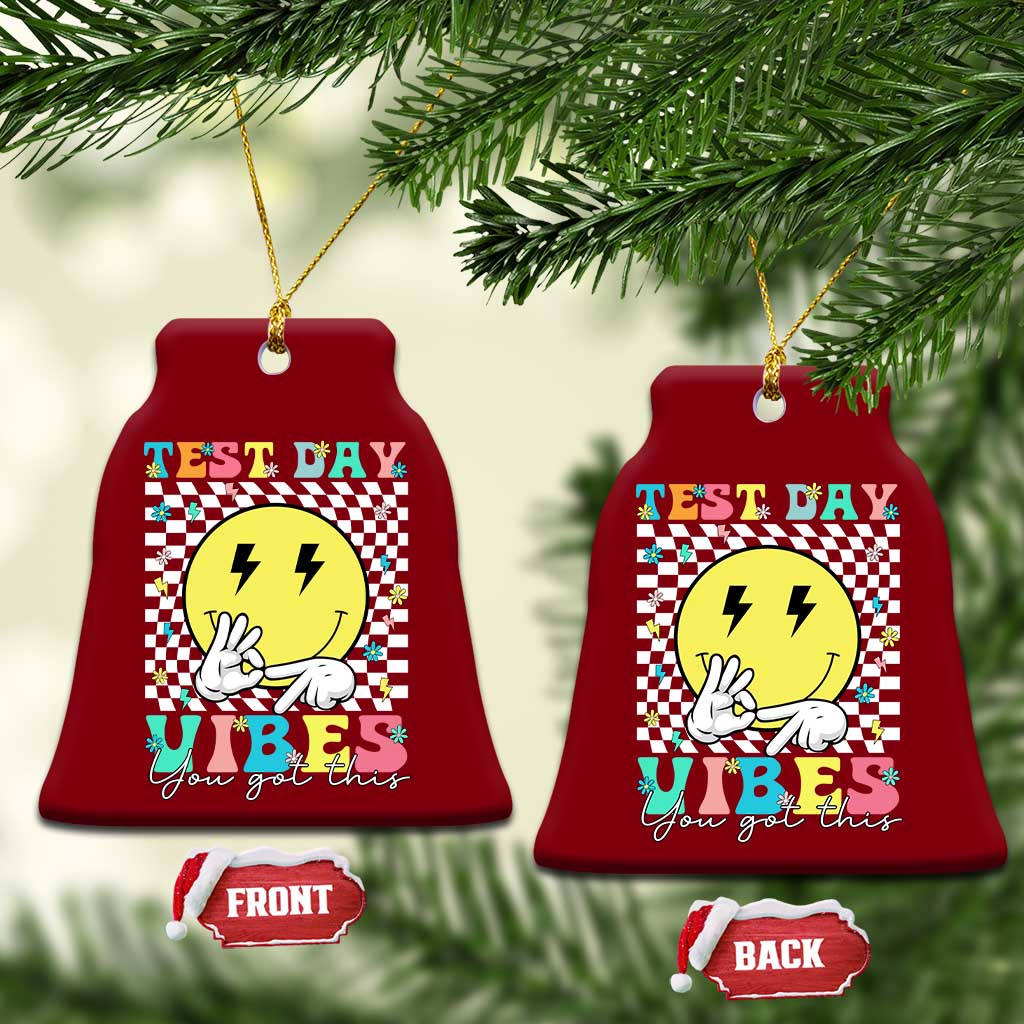 Test Day 67 Meme Ceramic Ornament You Got This Testing Teacher Retro Grooves