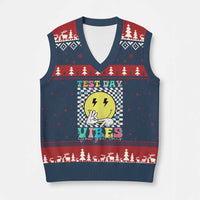 Test Day 67 Meme V-Neck Knit Sweater Vest You Got This Testing Teacher Retro Grooves