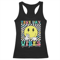 Test Day 67 Meme Racerback Tank Top You Got This Testing Teacher Retro Grooves