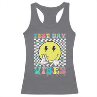 Test Day 67 Meme Racerback Tank Top You Got This Testing Teacher Retro Grooves