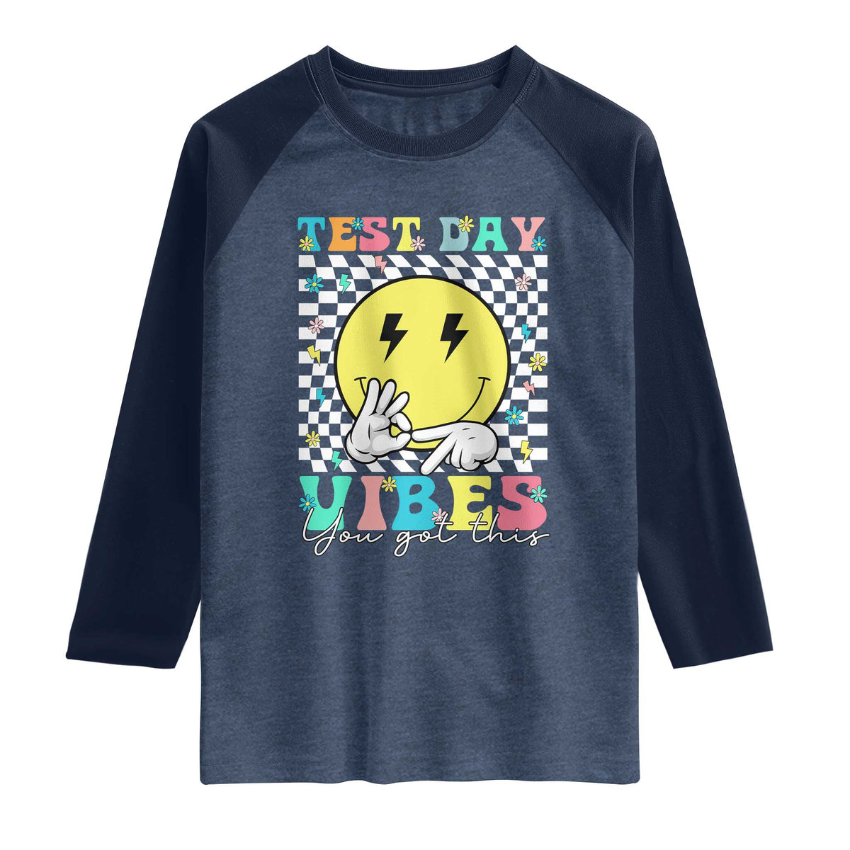 Test Day 67 Meme Raglan Shirt You Got This Testing Teacher Retro Grooves