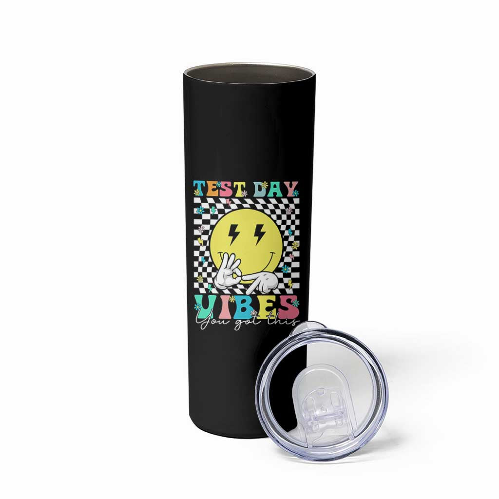 Test Day 67 Meme Skinny Tumbler You Got This Testing Teacher Retro Grooves