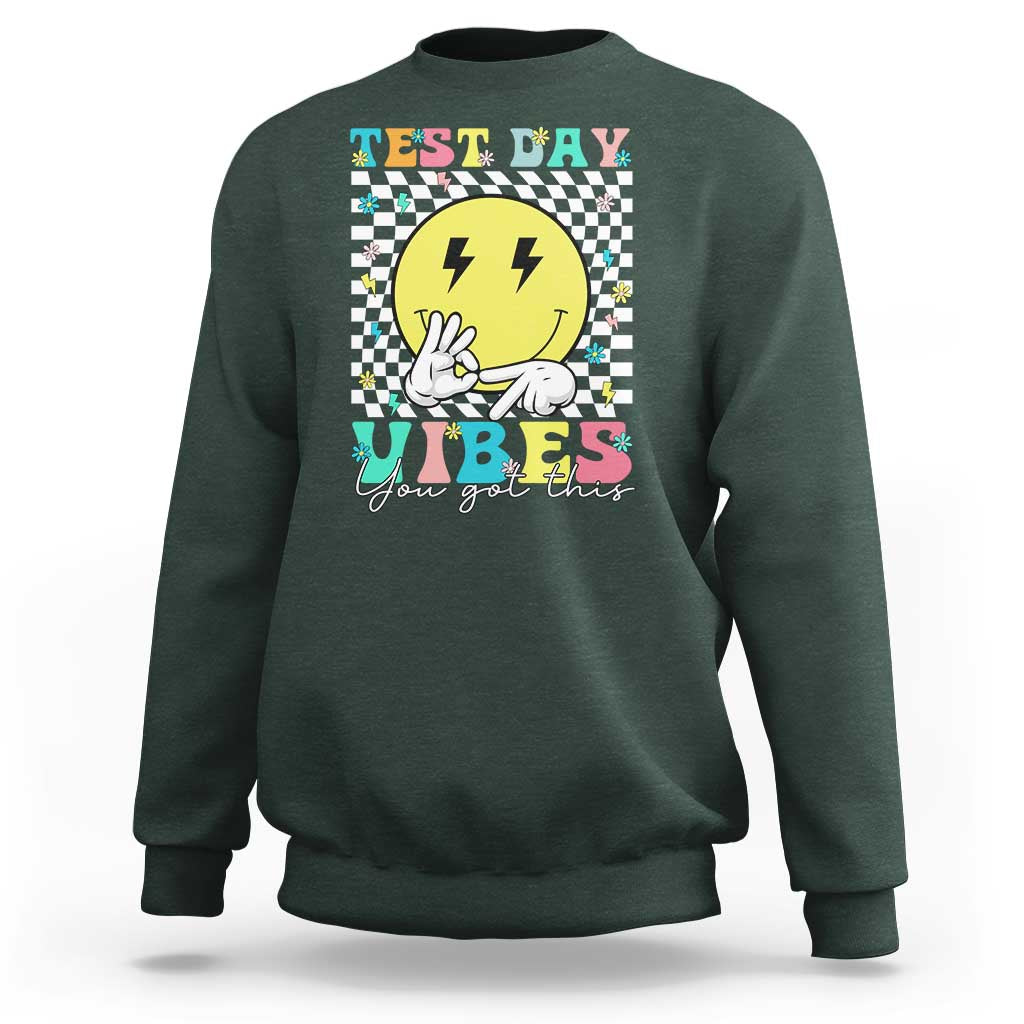 Test Day 67 Meme Sweatshirt You Got This Testing Teacher Retro Grooves
