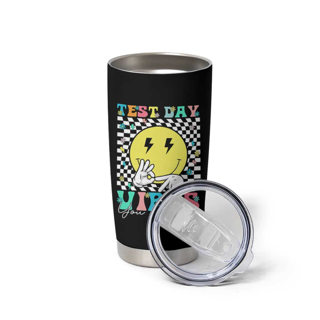 Test Day 67 Meme Tumbler Cup You Got This Testing Teacher Retro Grooves