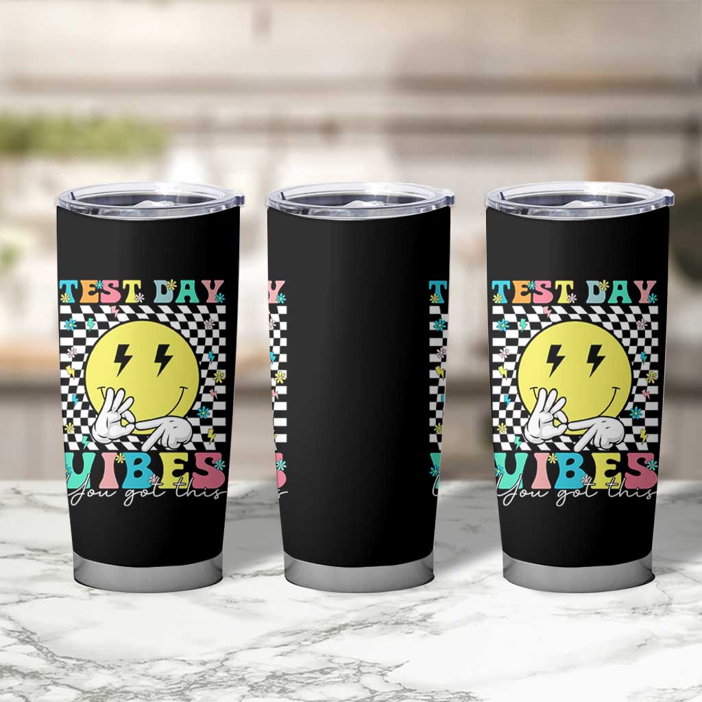 Test Day 67 Meme Tumbler Cup You Got This Testing Teacher Retro Grooves