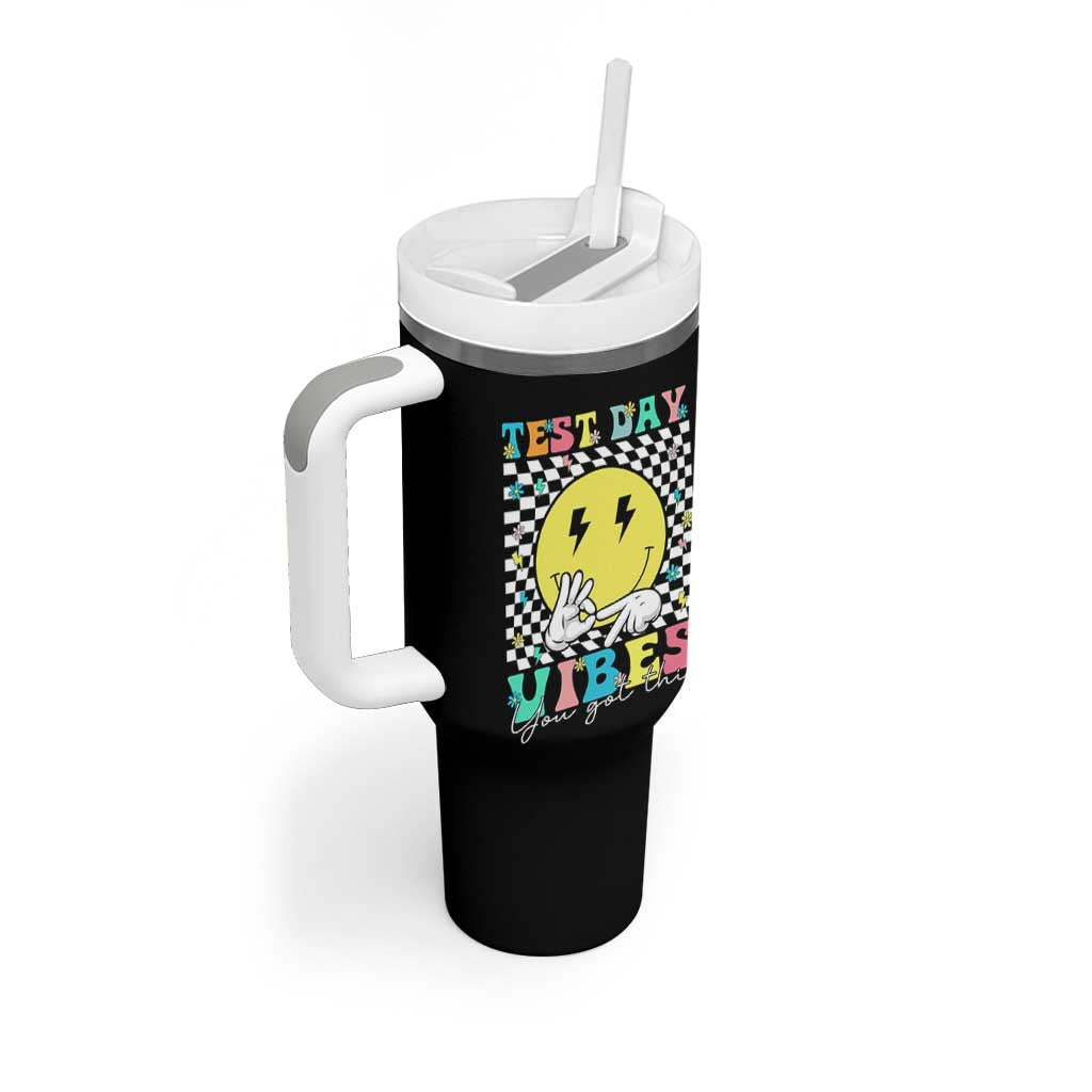 Test Day 67 Meme Tumbler With Handle You Got This Testing Teacher Retro Grooves