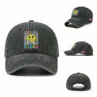 Test Day 67 Meme Washed Cotton Baseball Cap You Got This Testing Teacher Retro Grooves