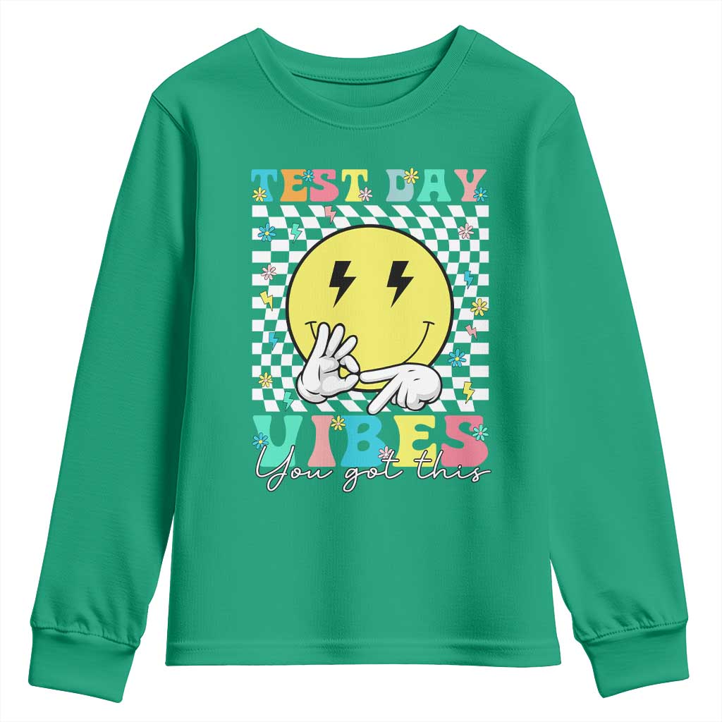 Test Day 67 Meme Youth Sweatshirt You Got This Testing Teacher Retro Grooves