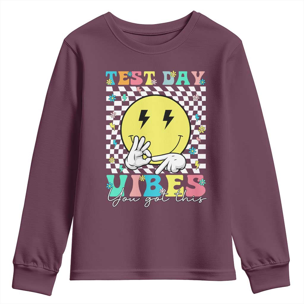 Test Day 67 Meme Youth Sweatshirt You Got This Testing Teacher Retro Grooves