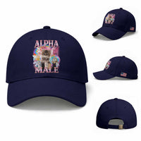Alpha Male Cat Baseball Cap Funny Rainbow Kitten Meme Bootleg
