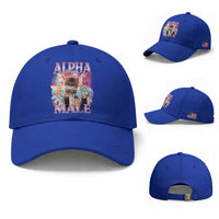 Alpha Male Cat Baseball Cap Funny Rainbow Kitten Meme Bootleg