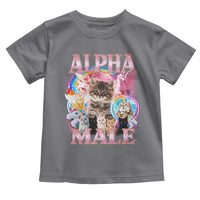 Alpha Male Cat Toddler T Shirt Funny Rainbow Kitten Meme Bootleg