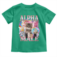 Alpha Male Cat Toddler T Shirt Funny Rainbow Kitten Meme Bootleg