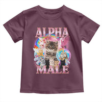 Alpha Male Cat Toddler T Shirt Funny Rainbow Kitten Meme Bootleg