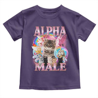 Alpha Male Cat Toddler T Shirt Funny Rainbow Kitten Meme Bootleg