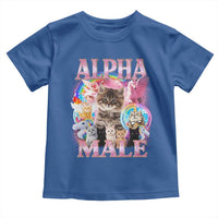 Alpha Male Cat Toddler T Shirt Funny Rainbow Kitten Meme Bootleg