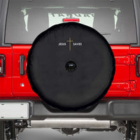 Jesus Saves Spare Tire Cover Cross Subtle Christian Minimal Religious Faith